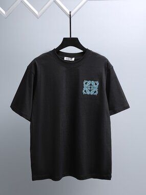 Classic Men's Loewe Casual Short-Sleeve Black